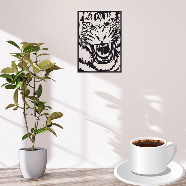 Roaring Tiger Wall Art Acrylic – Bold Majestic Animal Decor NZ