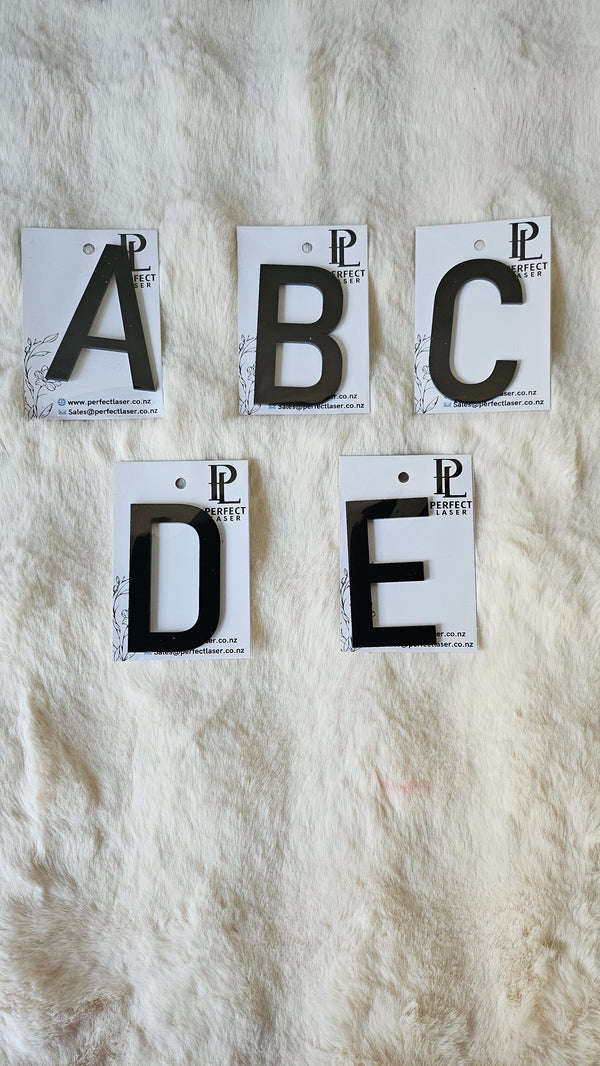 Premium Black Acrylic Letters (A–Z) – Modern, Durable & Easy to Install | Made in NZ
